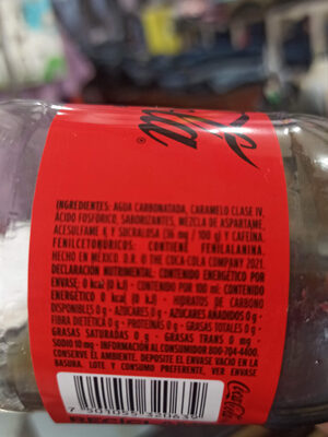 COCA COLA ZERO 600ML