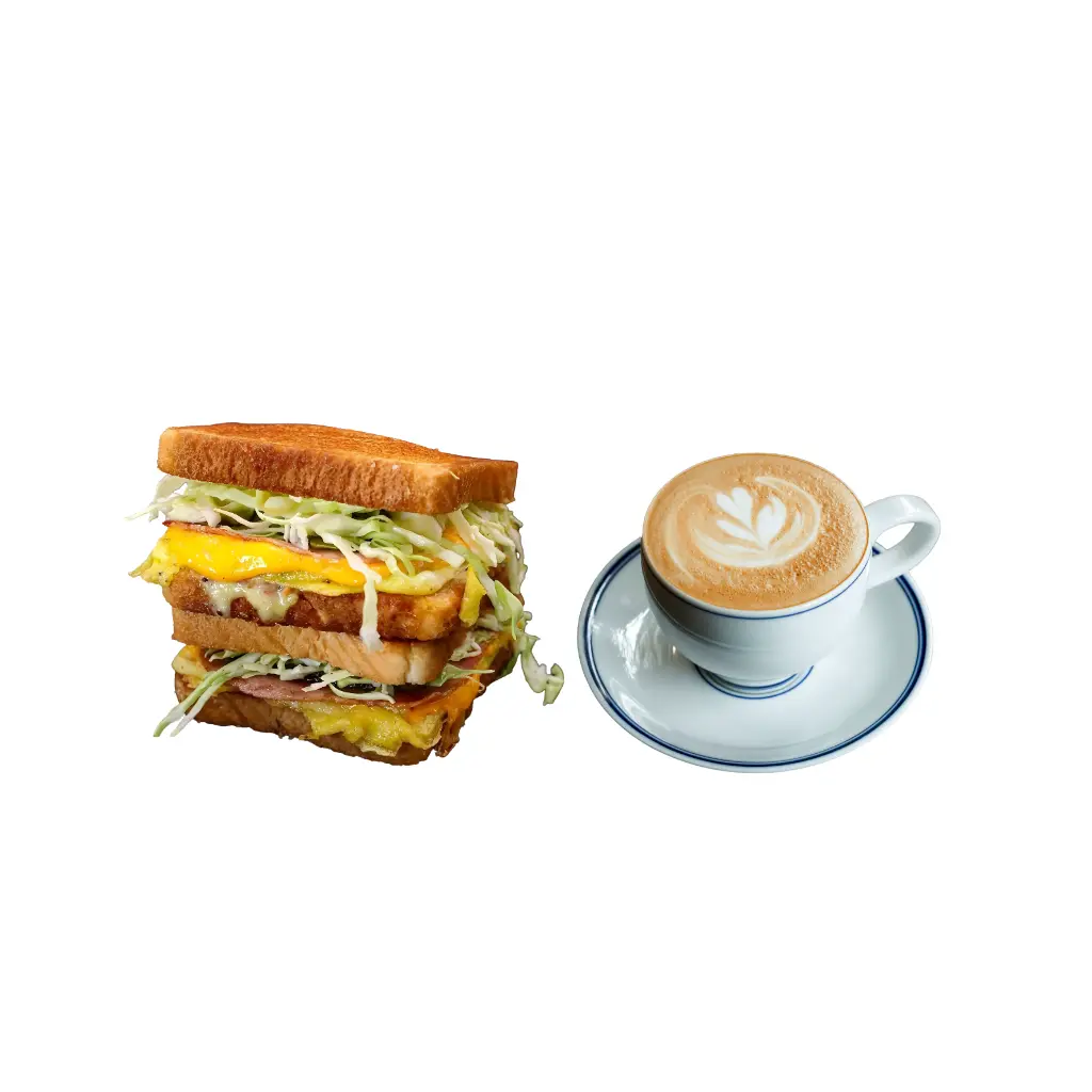 Combo K-Toast y Latte