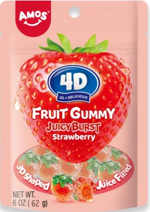 4D GOMITAS FRESA 65G