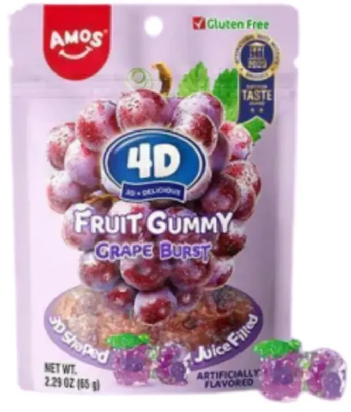 4D GOMITAS UVA MORADA 65G