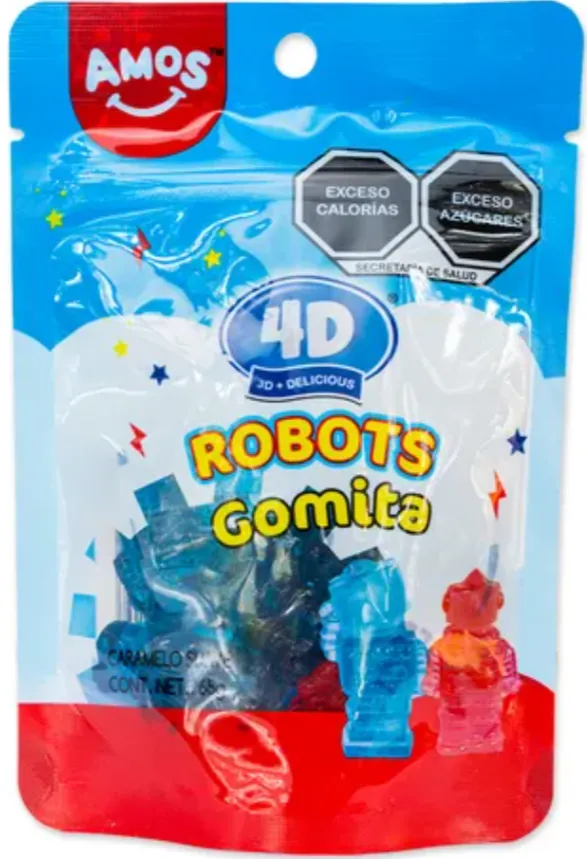 4D GOMITAS ROBOTS 65G