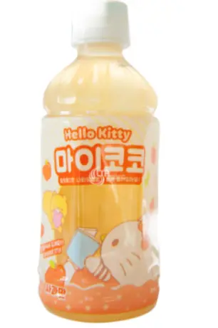 Sanrio Sweet Drink & Chewy Coconut Jelly Apple 340ml